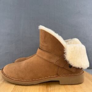 Ugg Zariyah Chestnut Brown Suede Ankle Boots Women’s Size 6.5 US